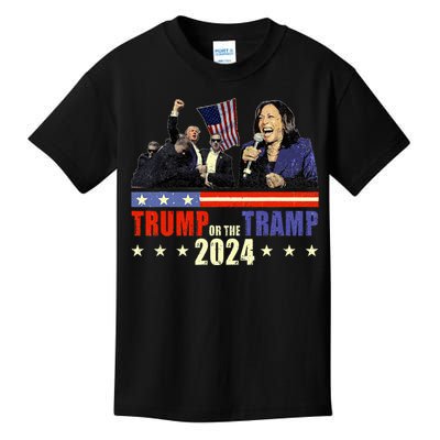 Trump Or The Tramp 2024 Vote For Trump Trump Vance 2024 Kids T-Shirt