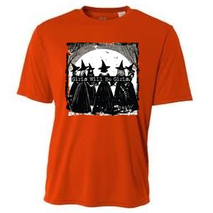 Trick Or Treat Witch Witches Girl Will Be Girl Halloween Cooling Performance Crew T-Shirt