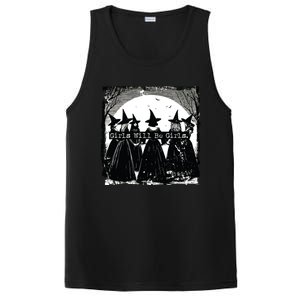 Trick Or Treat Witch Witches Girl Will Be Girl Halloween PosiCharge Competitor Tank