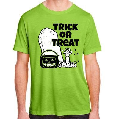 Trick Or Treat Halloween Spooky Graveyard Adult ChromaSoft Performance T-Shirt