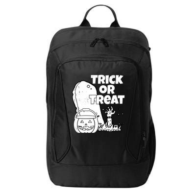 Trick Or Treat Halloween Spooky Graveyard City Backpack