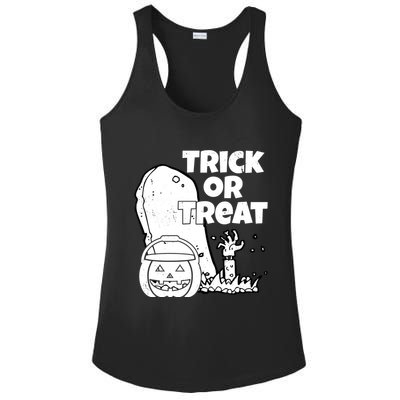 Trick Or Treat Halloween Spooky Graveyard Ladies PosiCharge Competitor Racerback Tank