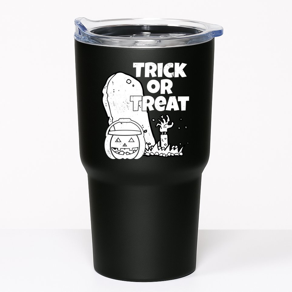 Trick Or Treat Halloween Spooky Graveyard Tumbler