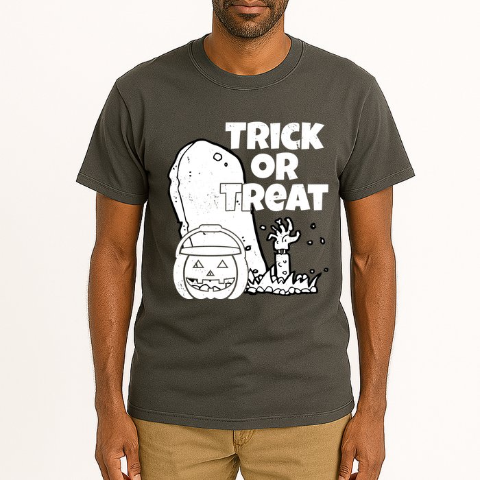 Trick Or Treat Halloween Spooky Graveyard Tall T-Shirt