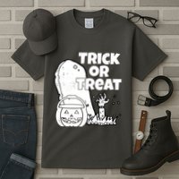 Trick Or Treat Halloween Spooky Graveyard Tall T-Shirt