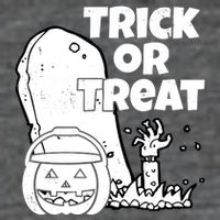 Trick Or Treat Halloween Spooky Graveyard Tall T-Shirt