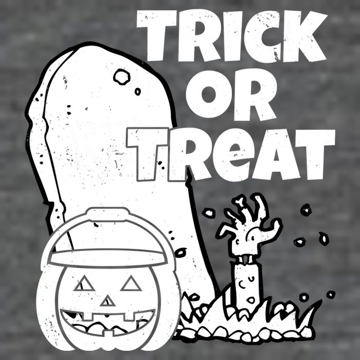 Trick Or Treat Halloween Spooky Graveyard Tall T-Shirt