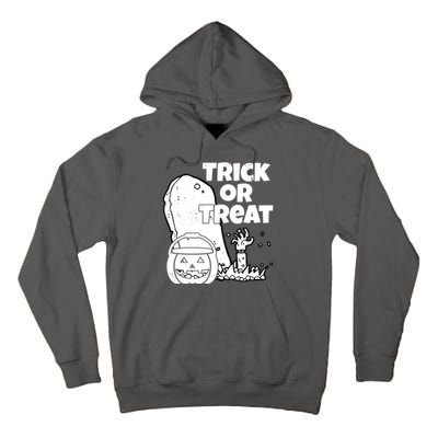 Trick Or Treat Halloween Spooky Graveyard Tall Hoodie
