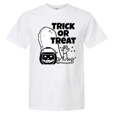 Trick Or Treat Halloween Spooky Graveyard Garment-Dyed Heavyweight T-Shirt