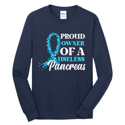 T1D Owner Type 1 Diabetes Awareness Gift Tall Long Sleeve T-Shirt