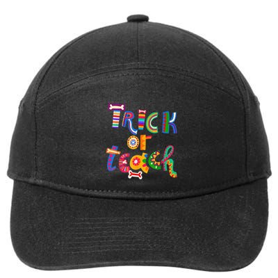 Trick Or Teach Funny Teacher Halloween Costume Wo  7-Panel Snapback Hat