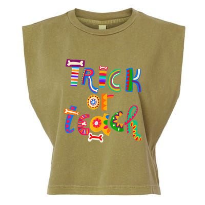 Trick Or Teach Funny Teacher Halloween Costume Wo  Garment-Dyed Women's Muscle Tee