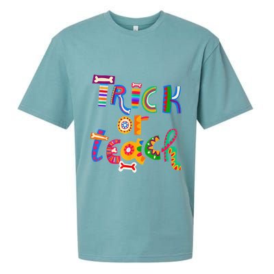 Trick Or Teach Funny Teacher Halloween Costume Wo  Sueded Cloud Jersey T-Shirt