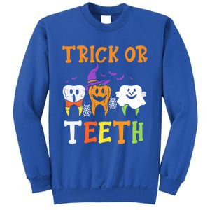 Trick Or Teeth Dental Halloween Treat Dentist Gift Sweatshirt