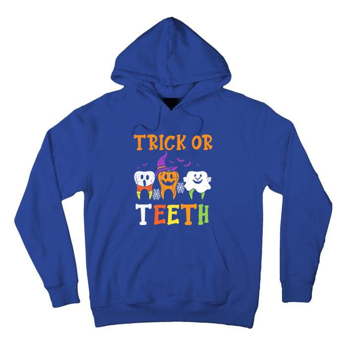 Trick Or Teeth Dental Halloween Treat Dentist Gift Tall Hoodie