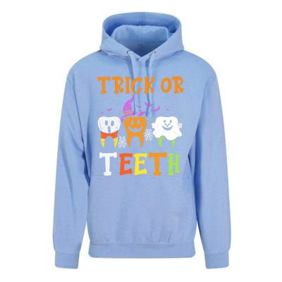 Trick Or Teeth Dental Halloween Treat Dentist Gift Unisex Surf Hoodie