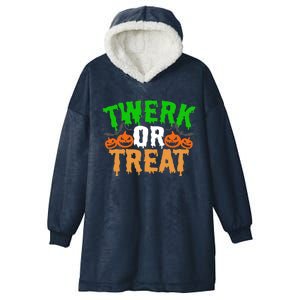 Twerk Or Treat Funny Halloween Trick Or Treat Hooded Wearable Blanket