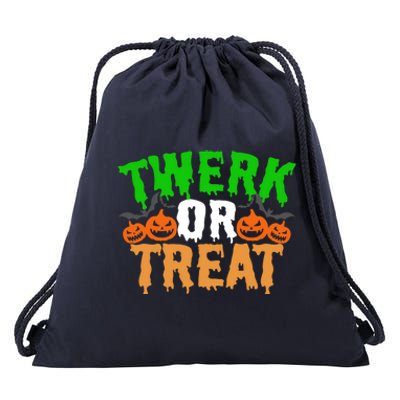 Twerk Or Treat Funny Halloween Trick Or Treat Drawstring Bag