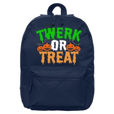 Twerk Or Treat Funny Halloween Trick Or Treat 16 in Basic Backpack