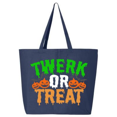 Twerk Or Treat Funny Halloween Trick Or Treat 25L Jumbo Tote