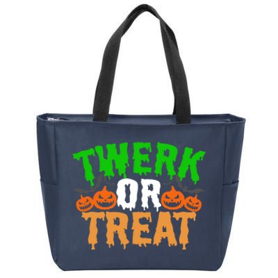 Twerk Or Treat Funny Halloween Trick Or Treat Zip Tote Bag