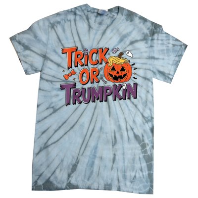 Trick Or Trumpkin Make Halloween Great Again Pro Trump 2024 Tie-Dye T-Shirt