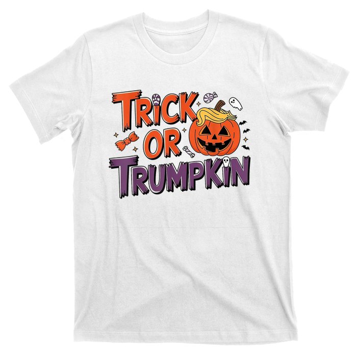 Trick Or Trumpkin Make Halloween Great Again Pro Trump 2024 T-Shirt