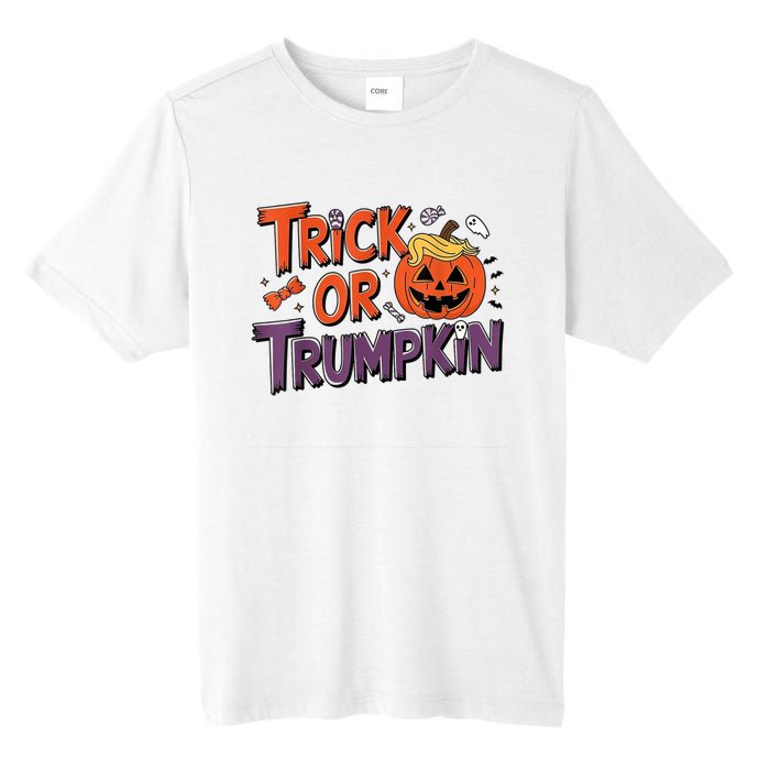 Trick Or Trumpkin Make Halloween Great Again Pro Trump 2024 Tall Fusion ChromaSoft Performance T-Shirt