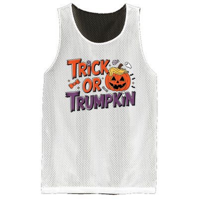 Trick Or Trumpkin Make Halloween Great Again Pro Trump 2024 Mesh Reversible Basketball Jersey Tank