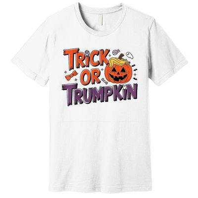 Trick Or Trumpkin Make Halloween Great Again Pro Trump 2024 Premium T-Shirt