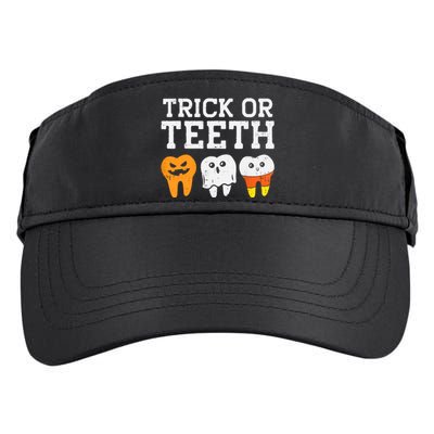 Trick Or Teeth Funny Dental Halloween Treat Dentist Gift Adult Drive Performance Visor