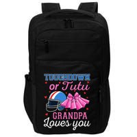 Touchdown Or Tutu Grandpa Loves You Football Gender Reveal Impact Tech Backpack