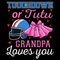 Touchdown Or Tutu Grandpa Loves You Football Gender Reveal Impact Tech Backpack