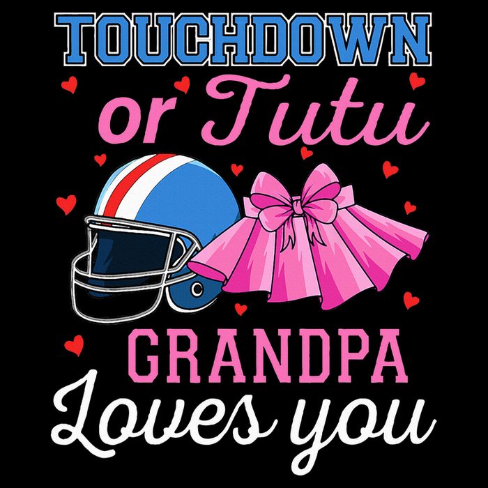 Touchdown Or Tutu Grandpa Loves You Football Gender Reveal Impact Tech Backpack