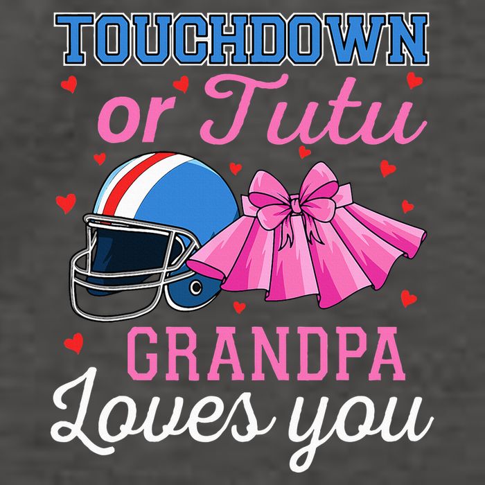 Touchdown Or Tutu Grandpa Loves You Football Gender Reveal Vector Backpack