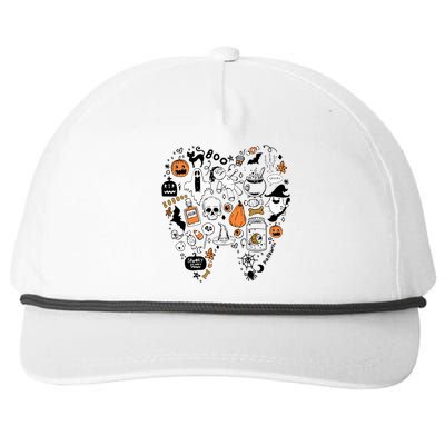 Trick Or Teeth Dental Squad Funny Dentist Halloween Costumes Gift Snapback Five-Panel Rope Hat