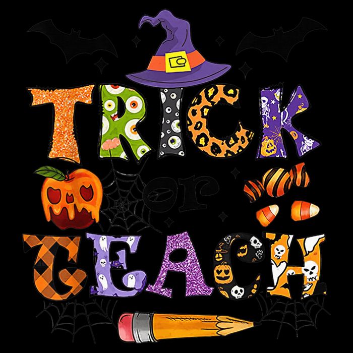 Trick Or Teach Funny Teacher Halloween Costume  Wo 16 in Basic Backpack