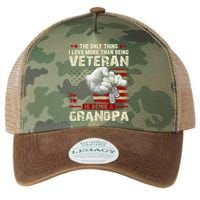 The Only Thing I Love More Than Being A Veteran Grandpa Legacy Tie Dye Trucker Hat
