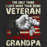 The Only Thing I Love More Than Being A Veteran Grandpa Cool Comfort Performance Bucket Hat