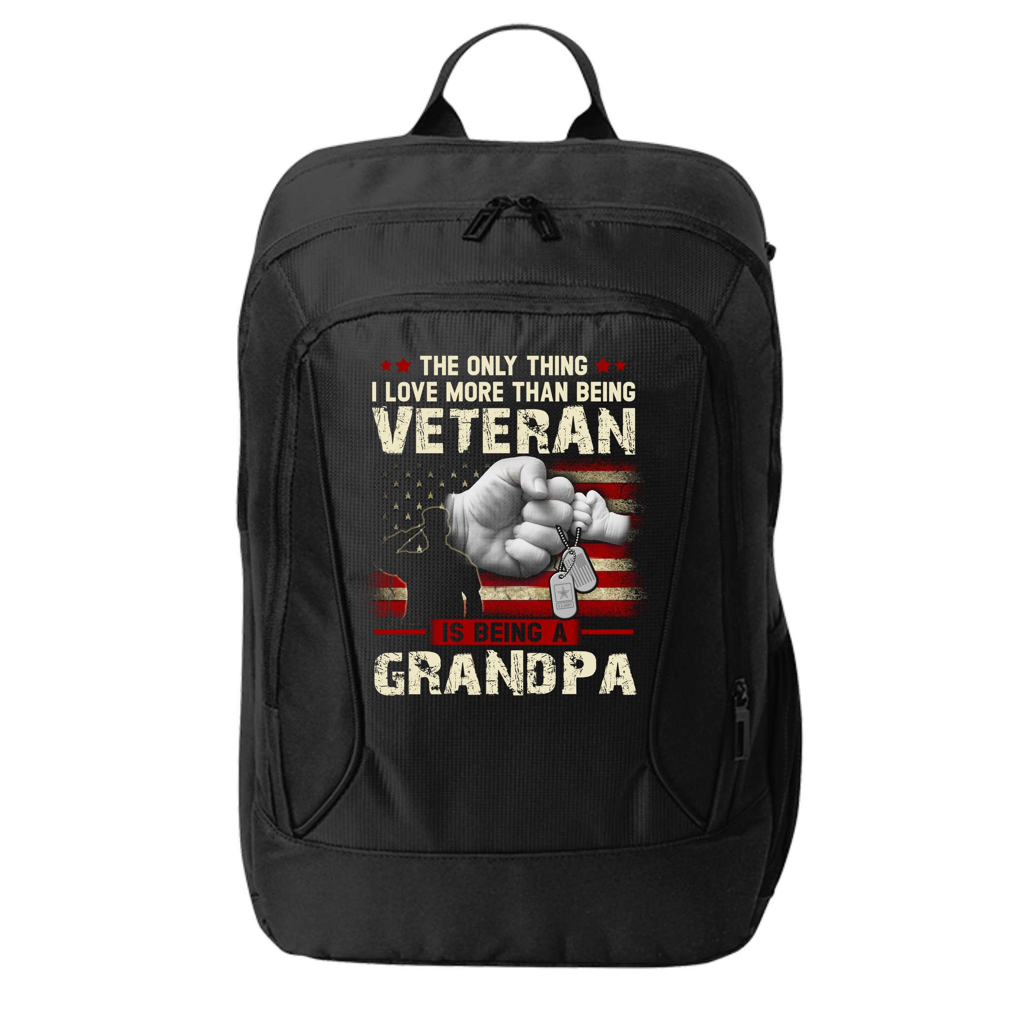 The Only Thing I Love More Than Being A Veteran Grandpa City Backpack