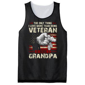 The Only Thing I Love More Than Being A Veteran Grandpa Mesh Reversible Basketball Jersey Tank