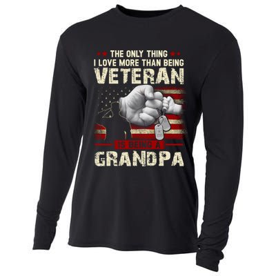 The Only Thing I Love More Than Being A Veteran Grandpa Cooling Performance Long Sleeve Crew