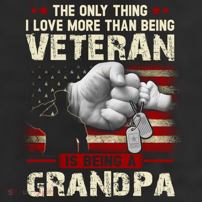 The Only Thing I Love More Than Being A Veteran Grandpa 25L Jumbo Tote