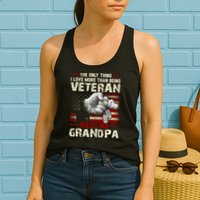 The Only Thing I Love More Than Being A Veteran Grandpa Womens Tank Top