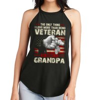 The Only Thing I Love More Than Being A Veteran Grandpa Women's Perfect Tri Rocker Tank