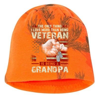 The Only Thing I Love More Than Being A Veteran Grandpa Kati - Camo Knit Beanie