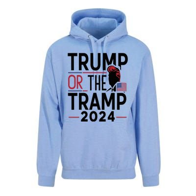 Trump Or The Tramp 2024 Funny Election Unisex Surf Hoodie