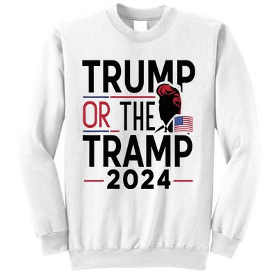 Trump Or The Tramp 2024 Funny Election Sweatshirt