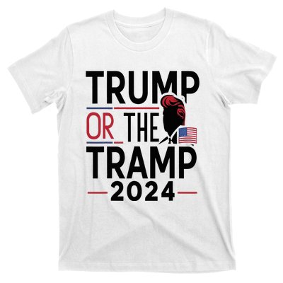 Trump Or The Tramp 2024 Funny Election T-Shirt