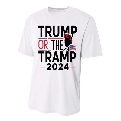 Trump Or The Tramp 2024 Funny Election Performance Sprint T-Shirt